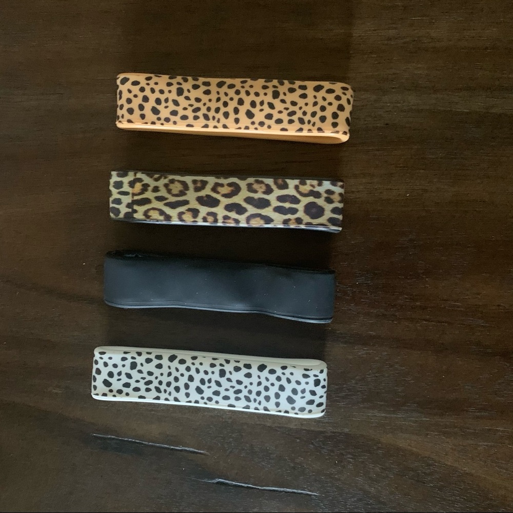 Pony Leopard & Black Hair Ties Set - Picture 2 of 5